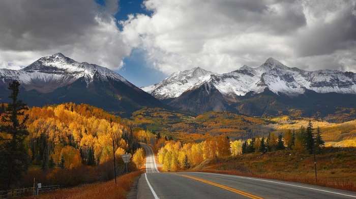 nature, mountain, Canada, fall