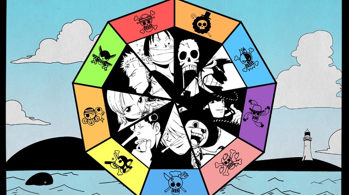 One Piece, Roronoa Zoro, Usopp, Franky, Monkey D. Luffy, Nico Robin, Tony Tony Chopper, Brook, Straw Hat Pirates, Nami, Sanji