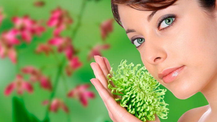 flower, model, girls