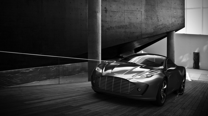 cars, Aston Martin, road, concept, speed