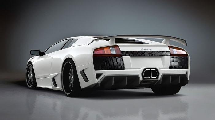 lamborghini, auto, cars, white