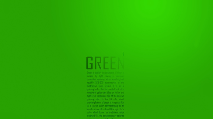 green, minimalism