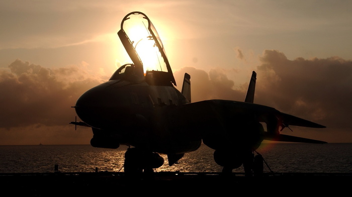 sunset, aircraft