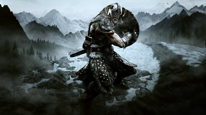 video games, warrior, snow, sword