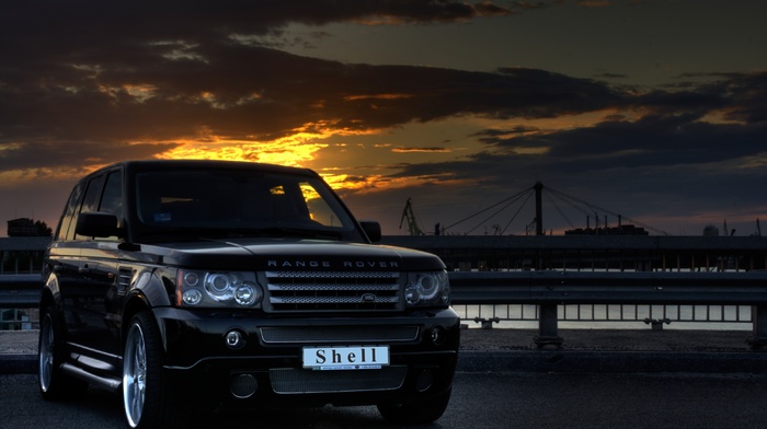 sky, HDR, cars, landscape