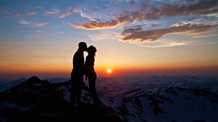 sky, mountain, love