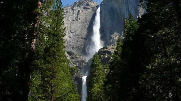 nature, waterfall