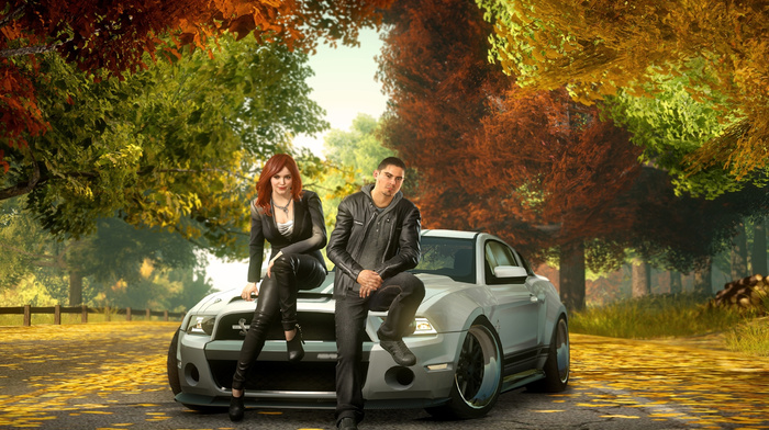 Ford Mustang, video games, autumn