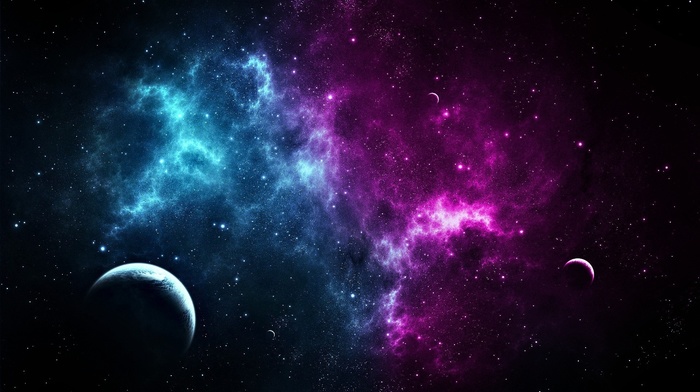 space, planets, wallpaper, nebula