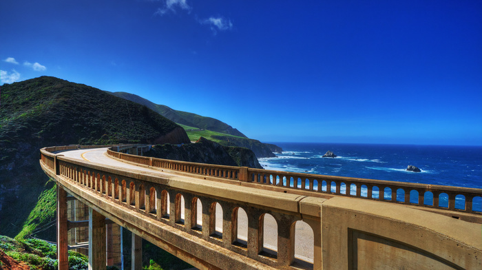 stunner, sea, bridge