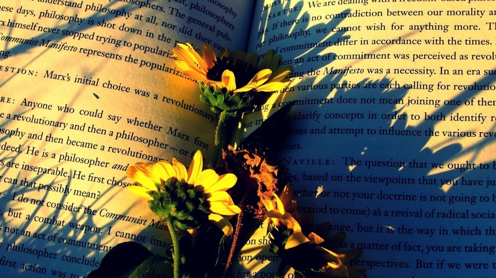 flowers, book