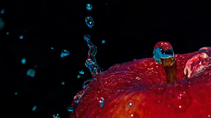 drops, water, macro