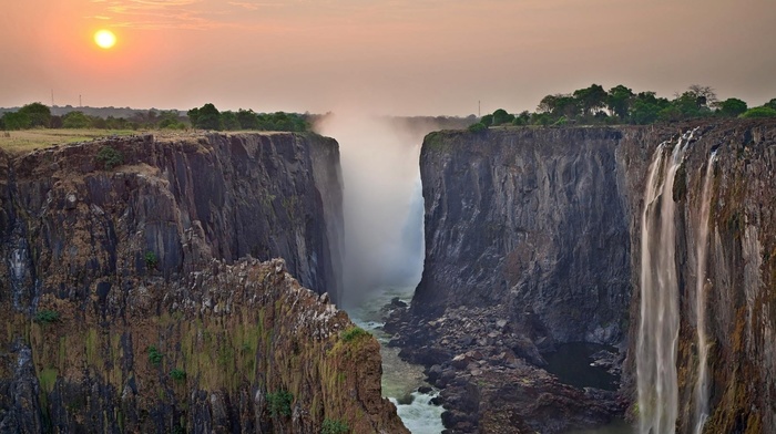 waterfall, nature