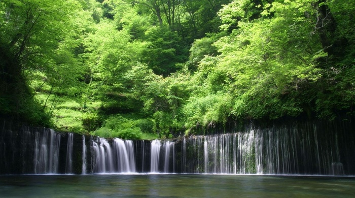 waterfall, nature