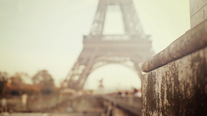 Eiffel Tower, bokeh, Paris, city, cities