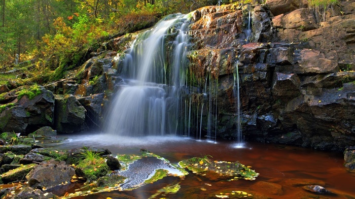 nature, waterfall