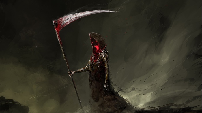 death, grim reaper, digital art