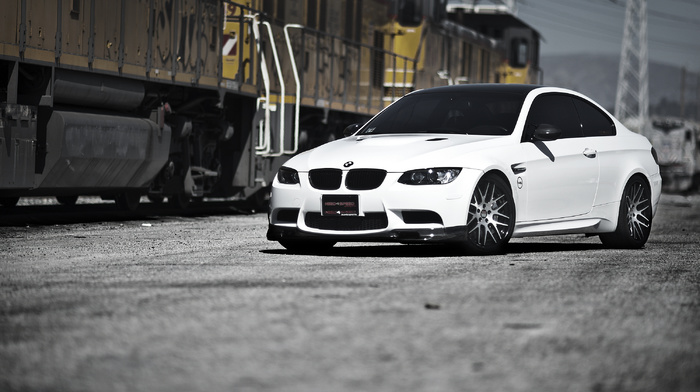 bmw, BMW, white, train, m3, cars