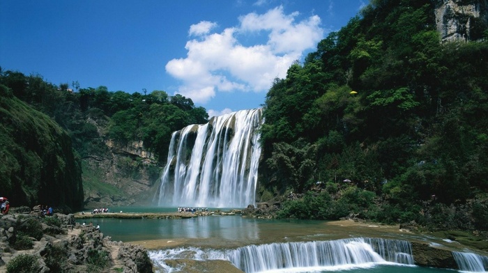 waterfall, nature