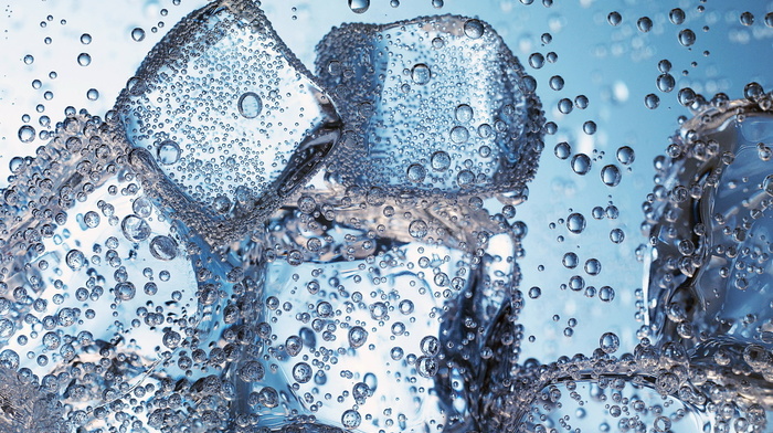 bubbles, macro, ice, ice, water