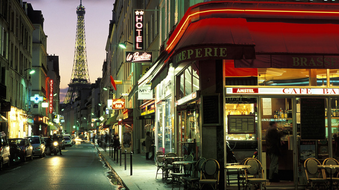 Paris, evening, cities, France