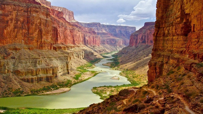 river, nature, rocks