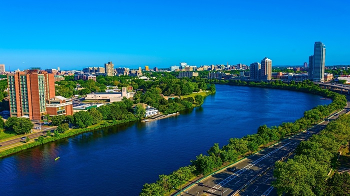 England, city, summer, river, cities