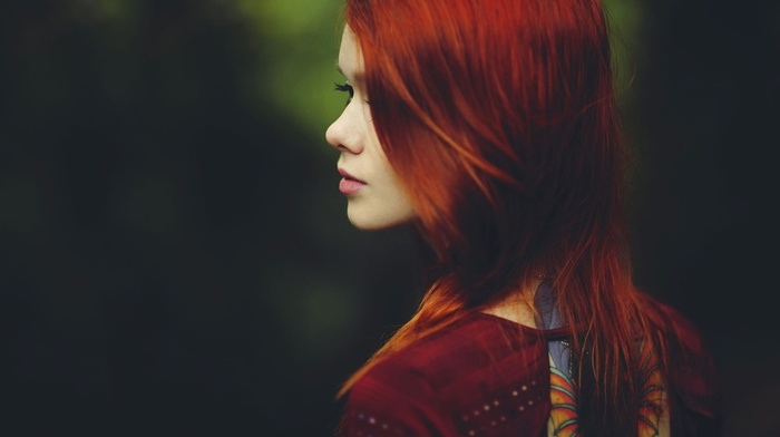 girls, red hair, girl