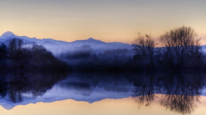 lake, mountain, landscape, nature