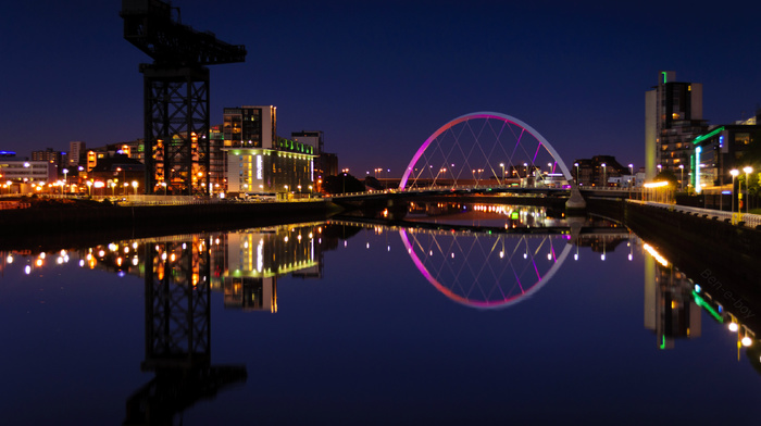 evening, cities, UK