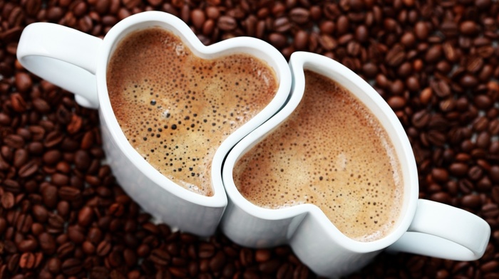stunner, heart, coffee, foam