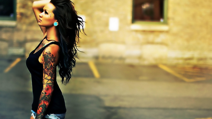 girls, girl, hair, tattoo