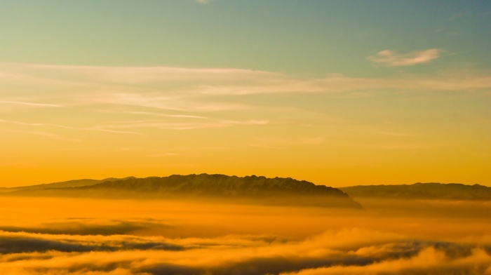 valley, sky, nature, mountain