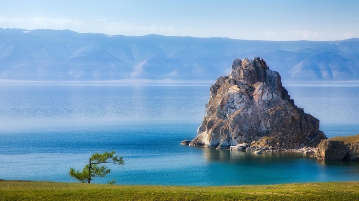 lake, nature