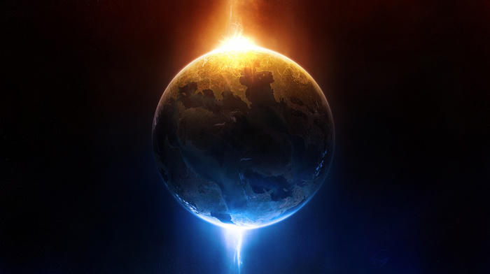planet, art, space