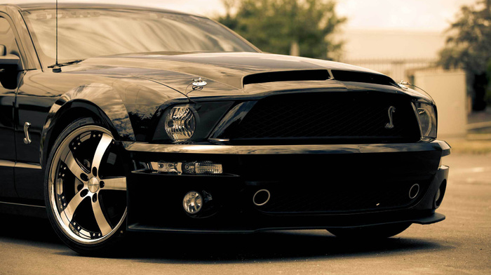 cars, Ford, black, mustang