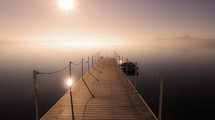 stunner, lake, bridge, landscape