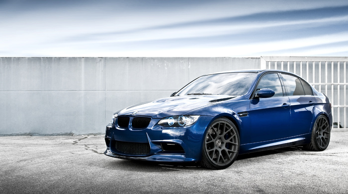 blue, BMW, clouds, m3, reflection, bmw, sky, cars