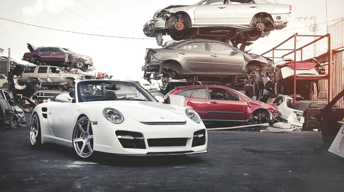 cars, white, Porsche