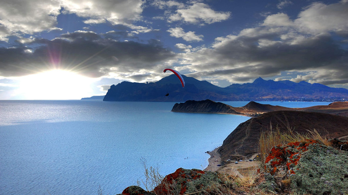 clouds, ocean, sky, stunner