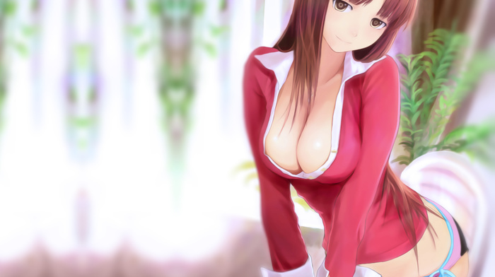 boobs, anime, girl