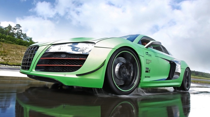 cars, green, supercar, Audi