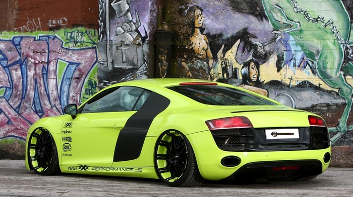 cars, Audi, green, supercar