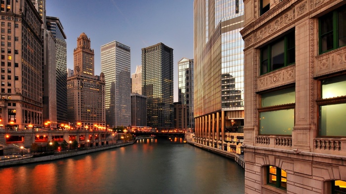skyscrapers, city, USA, cities, Chicago