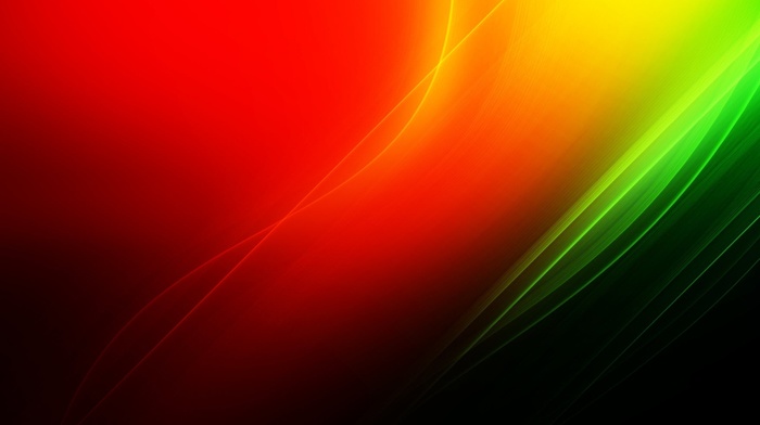 red, 3D, orange, green