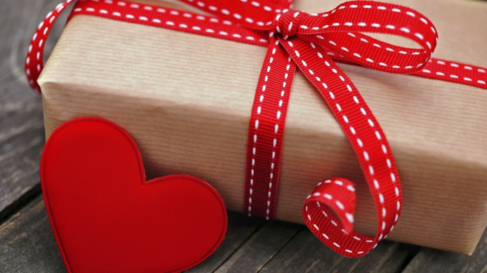 heart, box, holiday, gift
