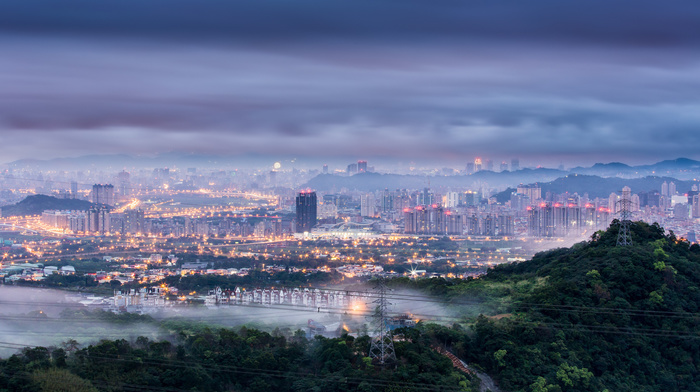 dawn, morning, cities, city, China