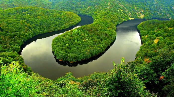 nature, river, landscape