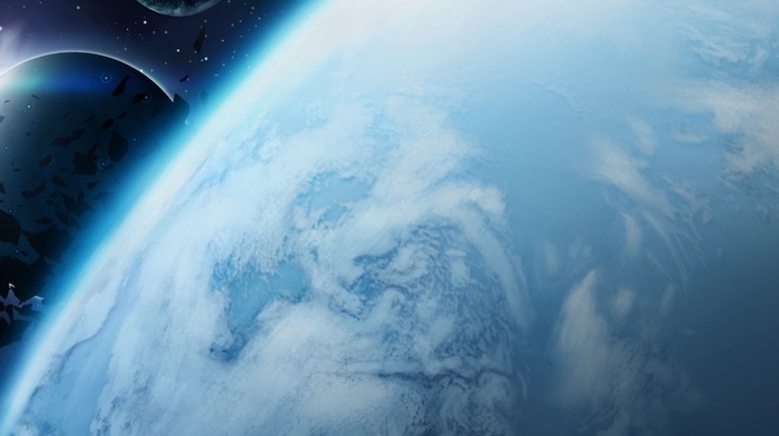 art, space, planet