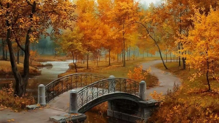 autumn, trees